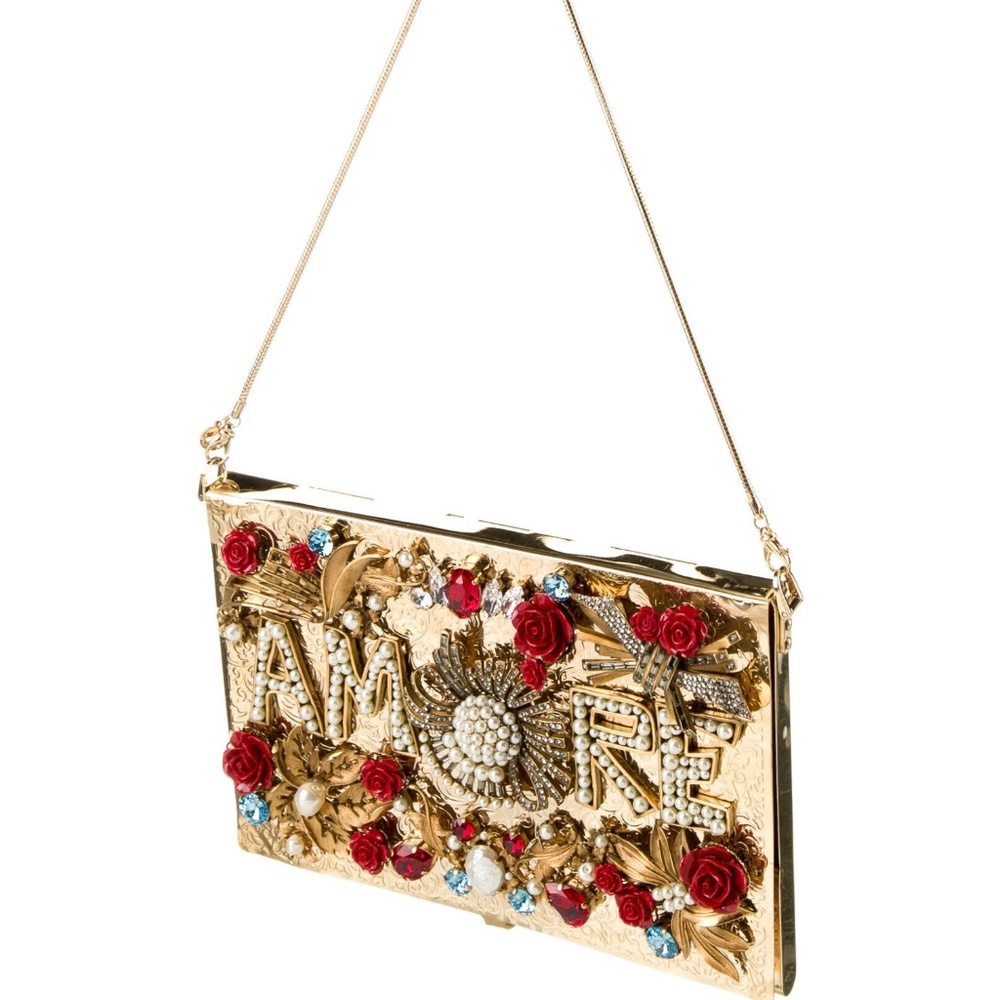 DOLCE & GABBANA  Crystals Roses,Jewels,  bag - Picture 4 of 10